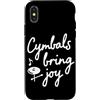 Cymbals Gift / Drummer Gifts for Men and Custodia per iPhone X/XS Piatti Batterista Piatti per batteria