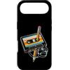Vintage Cassette Tape and Pencil Rewind Custodia per iPhone Air Nastro a cassetta vintage a matita, stile nostalgico, anni '80 e '90