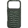 Aesthetic Alligator Print Gifts Custodia per iPhone 17 Pro Pelle di coccodrillo realistica