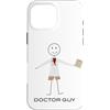 Whyitsme Design Custodia per iPhone 16 Pro Max Divertente Uomo Dottore, Dottor Medico Regali Ragazzi