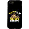 Punny Birthday Party Outfit Custodia per iPhone SE (2020) / 7/8 Happy Birthday Party Bradipo che dorme animale divertente assonnato