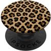 SELFE TEES Impugnatura per telefono, supporto per telefono, motivo leopardato classico PopSockets PopGrip Adesivo