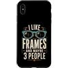 Optical Optometry Eye Care Designs Custodia per iPhone XS Max Ottico Mi piacciono le cornici e forse 3 Persone Occhiali