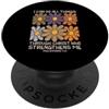 Boho Flowers Philippians 4:13 Bible Vers Posso fare tutte le cose attraverso Christ Christian Wildflowers PopSockets PopGrip Adesivo