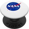 Nasa Logo NASA polpetta e testo cadetto spaziale PopSockets PopGrip Adesivo