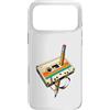 Vintage Cassette Tape and Pencil Rewind Custodia per iPhone 17 Pro Max Nastro a cassetta vintage a matita, stile nostalgico, anni '80 e '90