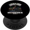 Fishing Philippians 4:13 Bible Verse Chr Posso fare tutte le cose attraverso Christ Christian Fishing Angler PopSockets PopGrip Adesivo