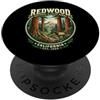 Redwood National Park Souvenir & Gifts C Spilla vintage a forma di alce di Redwood National & State Parks California PopSockets PopGrip Adesivo