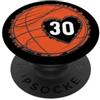 Basketball Apparel Teen Women Girls Yout # 30 Numero 30 - Pallone da basket con frase grafica carina PopSockets PopGrip Adesivo