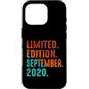 September 2020 Retro Vintage Year 2020 G Custodia per iPhone 16 Pro Edizione Limitata Settembre 2020 Compleanno