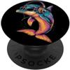 Delfini divertenti per gli amanti delle Delfino Subacqueo Delfini Oceano Carino Delfino PopSockets PopGrip Adesivo