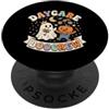 Spooky Halloween Teacher Educator Fall A Daycare Boo Crew Carino Halloween Fantasma Zucca Insegnante PopSockets PopGrip Adesivo