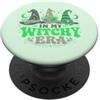 Mystic Green Collective In My Witchy Era - Cappello da strega portafortuna verde, per Halloween PopSockets PopGrip Adesivo