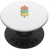 Kawaii Cibo Giapponese Animali Abbigliam Gatti Carini Kawaii Dango Spiedino Giapponese PopSockets PopGrip Adesivo