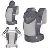 kk Kinderkraft Kinderkraft marsupio ergonomico CARRYBEE da 3 mesi fino a 20 kg, 2 posizioni fronte e schiena, regolabile, cappuccio fisso, cotone e rete poliestere traspirante, leggero, Grigio
