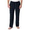 Amazon Essentials Pantaloni Pigiama in Flanella Traspirante (Disponibili nelle Taglie Big & Tall) Uomo, Nero Blu Motivo Scozzese, XXL