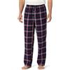 Amazon Essentials Flannel Pajama Pant, Pantaloni pigiama Uomo, Blu (Navy/Red Plaid), X-Small