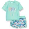 Playshoes Palmen, Set di Costume a Maglietta Kinder Unisex, Mint Set Palmen,