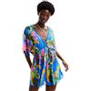 Desigual Swim_Top Tropical Party, 5010 Royal, L, Blu, L