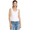 G-STAR Donna Slim Rib Tank Top, Bianco (white D26065-D253-110), XS
