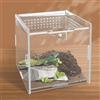 Unvtap Vivarium, contenitore per terrario in acrilico, in vetro, faunario, insetti, terrario, rettili, contenitore per lucertole, ragno, lumache, rane corno e insetti (10 cm x 10 cm x 10 cm)