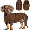 PUZAUKAL Maglione Cane Pile, Morbido Cappottino Cane Taglia Piccola Media | Caldo Maglioncino Per Cani E Gatti, Cappotto Pile Cani Taglia Grande, Gilet Bassotto Chihuahua Barboncino, Marrone XS