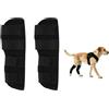 Kaelaxroy 2 x ginocchiere per cani con 4 cinghie di fissaggio in velcro, per gambe posteriori, supporto per lesioni e distorsioni, taglia M
