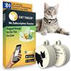 Cat Tailer Cat Tracker - Piccolo e leggero impermeabile Bluetooth collare attacco, portata 100 m, batteria sostituibile 6 mesi, compatibile con Android/Apple iOS