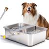 MasXirch Distributore Automatico di Acqua per Cani, Distributore di Acqua in Acciaio Inossidabile 304, Abbeveratoio da 25 Litri per Interni ed Esterni per Cani, Polli da Allevamento e Animali Domestici