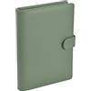 Szaboviktoria Accoglitore ad Anelli A5, Agenda, Quaderno,Raccoglitore ad Anelli A5 in Similpelle, Utilizzabile per Lavoro, Studio e Documentazione, Senza Carta Interna, Verde