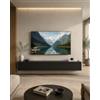 Amveya Mobile TV Sospeso Nero 180 cm da Parete o da Terra | Mobiletto TV Soggiorno con 2 Ampi Vani Mobile Porta TV Soggiorno dal Design Basso e Moderno