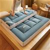 DSAoTeng Materassino futon giapponese spesso, extra soffice, tappetino pieghevole, tatami, materasso portatile arrotolabile per soggiorno, dormitorio, ospiti, campeggio, divano (blu)