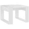 vidaXL Tavolino Bianco 50x30x50 cm in Legno Multistrato
