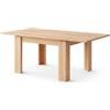 Arreditaly Tavolo Allungabile Moderno Da 4 A 8 Persone Con Gambe Spesse Design Minimal Meccanismo Centrale Estensibile Per Cucina E Sala Da Pranzo 90 X 90/180 X 90 Cm Rovere