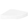 vidaXL Zwevende hoekplank hoogglans wit 25x25x3,8 cm MDF