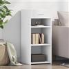 Generico Credenza Bianca 40x42,5x93 cm in Legno Multistrato,Buffet e credenze,846313