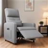 London Boutique Poltrona Relax Elettrica Reclinabile con Massaggio e Poggiapiedi | Funzione massaggio, Riscaldante, Poggiapiedi incluso, Relax, Soggiorno, Camera da letto