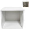 VDD Cubo di archiviazione in vinile LP - Armadio per dischi - LP Vinile Rack - Bianco