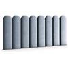 Muralo Pannello Imbottito da Parete Magic Velvet - 30x80 cm, Blu | Cuscino da parete trapuntato in velluto, effetto 3D, montaggio a parete con colla, ideale come testiera del letto o schienale