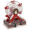 FEERIC LIGHTS & CHRISTMAS - Ruota panoramica illuminata 20 LED h.28cm Musicale