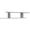 vidaXL Scaffale TV Parete Grigio Cemento 125x18x23cm Legno Multistrato