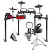 Alesis Nitro Pro e Drum Essentials Bundle - Batteria Elettronica e pacchetto completo con incluso uno sgabello e cuffie on-ear