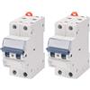 Gewiss - Interruttore Magnetotermico - Mt45-1P+N Curva C 20A - 2 Moduli (Confezione da 2)