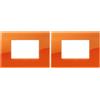 Vimar 19653.63 Arké placca Classic 3 moduli, 12.2x9x0.91cm, Reflex orange (Confezione da 2)