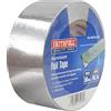 Faithfull FAITAPEALU50 - Nastro isolante in alluminio resistente al calore, 50 mm x 45,7 m