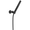 Delta Faucet Trinsic - Doccetta a parete con getto singolo, doccetta con tubo, soffione doccia portatile, doccetta a mano con barra scorrevole, doccia portatile, nero opaco 55085-BL