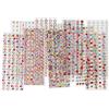 Creativ Company Adesivi con strass, 12 fogli assortiti