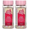 FunCakes Sugar Strands Pastel: Cake Sprinkles, Ottimo Gusto, Decorazioni di Zucchero, Ottimo per Decorare Torte, Cupcake e Biscotti, Sprinkles, 80 g (Confezione da 2)