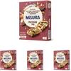 Misura Protein Barrette Semi e Mandorle, Cioccolato Fondente, Senza Glutine (Confezione da 4)