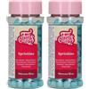 FunCakes Mimosa -Blu-: Cake Sprinkles, grande gusto, Perfect per la decorazione di torte, Sprinkle Mix. 45 g. (Confezione da 2)